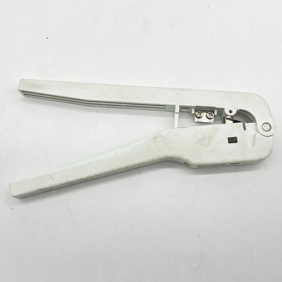 RJ11 Telephone White Plastic Hand Tool Crimping Cutting Cable Slicing Connector - Picture 3 of 7